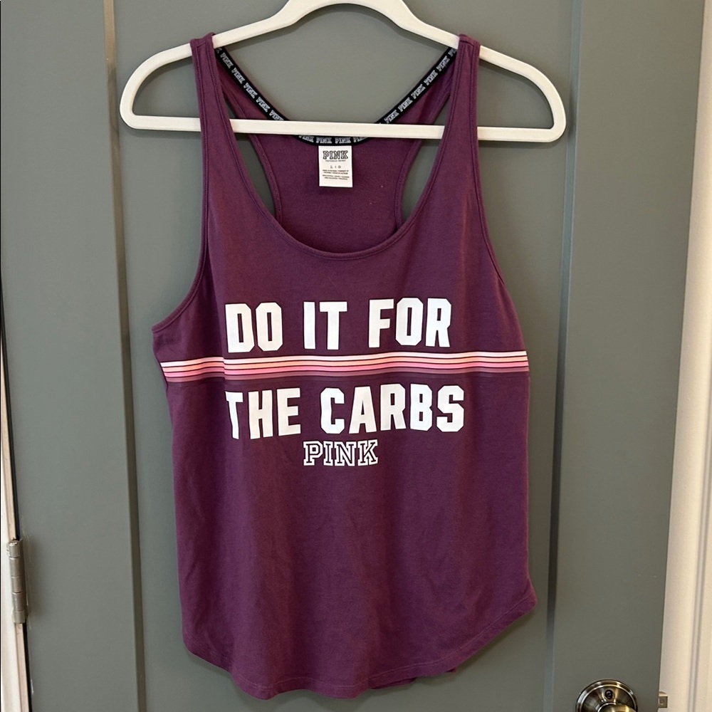 PINK Victoria's Secret Purple Muscle Tee Size Large